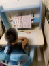 美嘉思 儿童学习桌椅套装 小学生书桌小户型 实木家用写字桌 收藏家0.9M+超人椅/蓝 实拍图