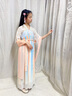 欧育儿童汉服女童夏季装女孩生日礼物国风古装唐装连衣裙中国风演出服 B2170云清 150 【建议身高140-150cm】 实拍图