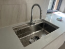 欧琳（OULIN）水槽大单槽厨房水槽304不锈钢单槽洗菜盆一体盆台下盆JD616-B 实拍图