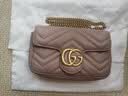 古驰（GUCCI）女包 Marmont马蒙牛皮链条单肩包GG酷奇经典斜挎包包女士 中号 白色 26cm 酷奇女包 七夕情人节礼物 实拍图