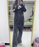 骆驼（CAMEL）立领健身女装撞色修身两件套运动服 Y24CAWL6620 墨灰 M 实拍图