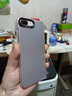 暴走适用苹果8plus手机壳 iphone7plus保护套 硅胶软边简约防摔镭射渐变高级感磨砂硬壳 灰 实拍图
