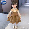 G.duck女童连衣裙春秋季儿童装2025年新款小童洋气3-7岁女宝宝公主裙子 卡其色 110 适合100-110cm年龄3-4岁左右 实拍图