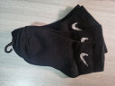 NIKE耐克儿童袜男女童中长袜3双装DRI-FIT速干训练运动袜儿童袜子 黑/(白) S(22-24cm) 晒单实拍图