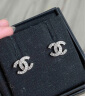 香奈儿（Chanel）双c耳钉水晶耳环经典双c银色耳环预售 银色 晒单实拍图