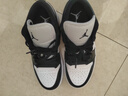 耐克乔丹女子轻便AJ1板鞋冬季平底低帮缓震运动鞋JORDAN DC0774 101白色/黑/白色 37.5 实拍图