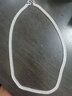 梦至尊（MENGZHIZUN） 男士银项链男款 990足银马鞭链平链霸气粗款日韩时尚饰品 粗8毫米长60厘米重约60克 实拍图