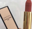 古驰（GUCCI）口红505倾色唇膏口红礼盒七夕情人节礼物生日礼物女送女友老婆 【NEW】碎花505#意式红棕 实拍图