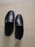 宜驰（EGCHI）皮鞋男士头层牛皮舒适耐磨透气时尚商务休闲鞋 JS1931 黑色 40 实拍图