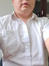 席臣夏季大码短袖衬衫男加肥大号商务休闲免烫宽松竹纤维弹力正装衬衣 白色 7XL 48 推荐（260-280斤） 实拍图