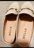 百丽一脚蹬穆勒鞋女24夏季新商场同款懒人舒适平底鞋BNB33BH4 米色 37 晒单实拍图