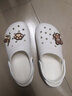 细细条 软萌可爱小熊洞洞鞋女夏学生外穿防滑防臭eva凉拖鞋护士鞋 奶油白 40-41 实拍图