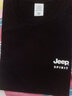 JEEP SPIRIT吉普短袖T恤男纯棉夏季青年男士体恤衫纯色半袖圆领宽松休闲上衣 灰色+黑色 3XL 155斤-175斤 实拍图