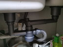 巢屋居加粗不锈钢水槽下水管双槽洗菜盆下水器过滤提笼厨房落水提篮配件 伸缩管11CM+11CM 实拍图