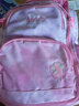 花迹（HUAJI）小学生拉杆书包 1-3-6年级女生儿童书包护脊6-12周岁女孩减负防水 紫色库洛米 6轮爬楼梯送挂件 实拍图