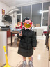 笛莎（DEESHA）童装女童和暖系列三防中长版防寒儿童羽绒服2025冬季新款女宝外套 黑色 110 实拍图
