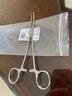 医用止血钳血管钳不锈钢直头弯头手术夹子器械持针钳镊子实验练习工具宠物钓鱼 【16cm弯头】一把 实拍图