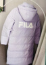 FILA 斐护科技|斐乐女装长款羽绒服冬季休闲简约连帽保暖羽绒外套 薰衣草浅紫-PU 180/96A/XXL 实拍图