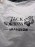 JACK WOKEKNSN狼爪云秋冬季摇粒绒男士夹克内搭户外抓绒衣外套大码立领卫衣开衫 灰色 M 实拍图