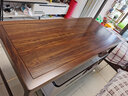 果真现代简约全实木书桌乌金木书法桌书画桌新中式书房办公桌电脑桌 书桌不带抽屉1.58米-单桌 实拍图
