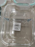 拜杰高硼硅玻璃饭盒上班族微波炉冰箱保鲜盒 700ml两隔+长形700ml+包 实拍图