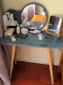 特匠 梳妆台 化妆桌子白色小户型卧室梳妆桌 695-B2蓝色 实拍图