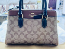 COACH蔻驰女包包奢侈品大牌女士单肩斜挎手提戴妃包情人节礼物 卡其色拼色CH287IME7V 实拍图