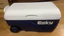 爱斯基（ESKY）车载家商用保温箱便携式冷藏户外小冰箱冰桶外卖露营野餐保鲜 65L(PU)带轮+2个350ml蓝冰+8冰袋 实拍图
