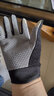 炫世柠檬 手套男户外登山攀岩防滑耐磨全指手套徒步爬山夏防晒运动骑行女 灰色  斜条纹    M 实拍图