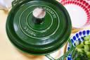 珐宝（staub）法国进口珐琅铸铁锅莳萝绿24cm汤锅烹饪锅具 40509-356 实拍图