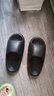 果洛菲（GUOLUOFEI）踩屎感拖鞋男夏季厚底eva浴室情侣凉拖鞋女款可外穿 黑色 38-39 实拍图