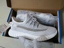 回力官方椰子鞋男鞋运动鞋春夏季慢跑步鞋子男士气垫软底网面鞋男 白灰色/-潮流款 40 实拍图