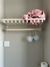 四季沐歌奶油风太空铝毛巾架免打孔浴室置物架卫生间浴巾架五金挂件套装 【加厚升级款】58CM网篮浴巾架 实拍图