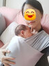 paparhein宝宝背带婴儿背巾多功能新生儿初生背袋西尔斯横抱式弹力背巾 银灰色 实拍图