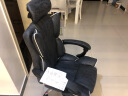 奥伦福特 电脑椅办公椅子电竞椅家用人体工学椅老板椅主播靠背椅皮革转椅 创意工学椅-黑纹【升级科技布】 实拍图