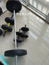 华亚（HUAYA环保哑铃杠铃套装组合男士举重杠铃 家用健身器材 65KG 哑铃杠铃两用套装组合 实拍图