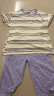 秋鹿睡衣女士夏季纯棉圆领印花短袖七分裤休闲可外穿家居服套装 紫色17（升级版） L 晒单实拍图