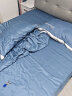 雅鹿夏季冰丝夏被四件套夏凉被可水洗空调被床单夏天双人被子床上用品 梦幻-宾利蓝【凉感 适合裸睡】 四件套 床单款 /1.5*2.0m夏被+2枕套 实拍图