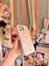 素洛新款桃花苹果iPhone17promax手机壳Air液态小羊皮16pro防摔15plus高级感14男女情侣12保护壳11全包 古董白【桃花】 iPhone14 Pro Max 实拍图