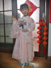 喵驼中小学生6-8-10-12岁女孩女童古装汉服儿童古装长袖连衣裙中大童古风超仙中国风樱花公主裙夏装 枫叶花+大袖衫 130 实拍图