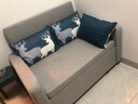 欧荷家具多功能沙发床可伸缩折叠两用小沙发北欧小户型布艺沙发储物双人床 1.2米高密海绵储物款 实拍图