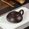 倒把西施 紫砂壶纯手工宜兴紫砂泡茶壶茶具套装 紫泥东坡石瓢 黑金砂石瓢 实拍图