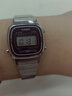 卡西欧（CASIO）手表 小春同款 情侣经典复古小方块 时尚学生表小金表520礼物 LA670WA-1D 女款 实拍图
