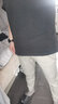 吉普休闲裤男夏季新款小脚裤男士商务透气冰丝裤弹力速干九分裤子 灰绿色 31 实拍图