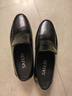 沙驰（SATCHI）男鞋一脚蹬商务休闲皮鞋通勤正装皮鞋轻便透气男士羊皮皮鞋 黑色65681009Z 38 (240mm) 实拍图