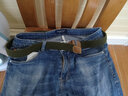 畅印 男女腰带针扣加厚编织帆布腰带皮带休闲裤带松紧裤带百搭腰带 驼色 105cm -110cm 实拍图