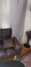 可米熊 懒人沙发踏踏米简易可折叠小户型沙发床网红款卧室阳台小沙发 深棕色（两个抱枕） 实拍图