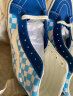 VANS范斯官方 SK8-Hi克莱因蓝棋盘格安纳海姆元气卡通风板鞋 蓝色/蓝白棋盘格 37 实拍图