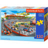 Castorland 波兰进口拼图120片 儿童智力玩具男孩女孩礼品幼儿园 F1比赛13470 实拍图