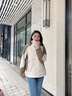 西域骆驼（VANCAMEL）冲锋衣男女加厚防风保暖登山服三合一可拆卸夹克外套连帽滑雪服 KY1818S卡其/土黄-女 M 实拍图